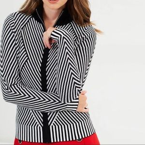 Karen millen black and white sweater size small